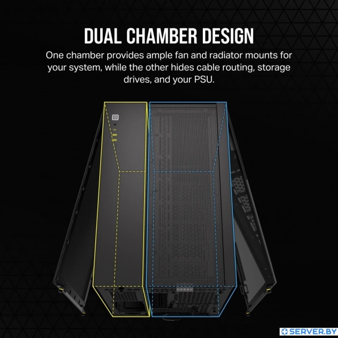 Корпус Corsair 2500D Airflow CC-9011263-WW. Фото 3