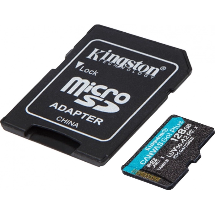 Карта памяти Kingston Canvas Go! microSDXC 128GB SDCG4/128GB (с адаптером). Фото2