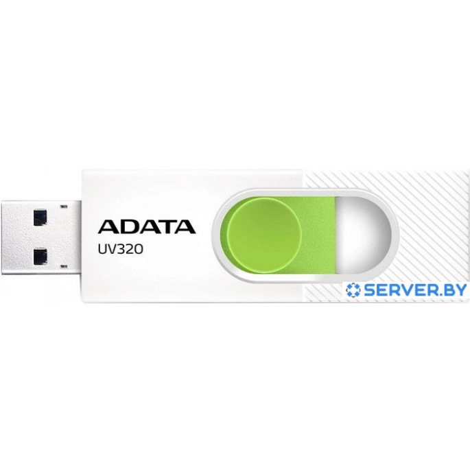 USB Flash ADATA UV320 512GB (белый/зеленый). Фото 1