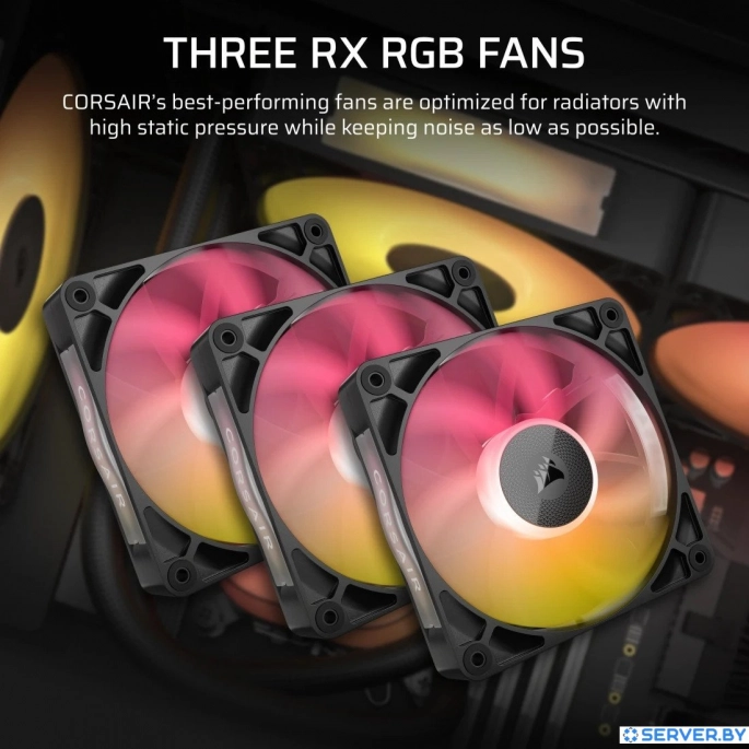 Система жидкостного охлаждения для процессора Corsair iCUE LINK TITAN 360 RX LCD CW-9061023-WW. Фото 3