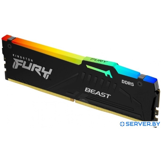 Оперативная память Kingston FURY Beast RGB 2x16ГБ DDR5 6400 МГц KF564C32BBEAK2-32. Фото 2