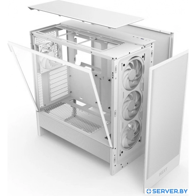 Корпус NZXT H5 Flow RGB 2024 CC-H52FW-R1. Фото 5