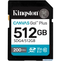 Карта памяти Kingston Canvas Go! Plus SDXC 512GB SDG4/512GB
