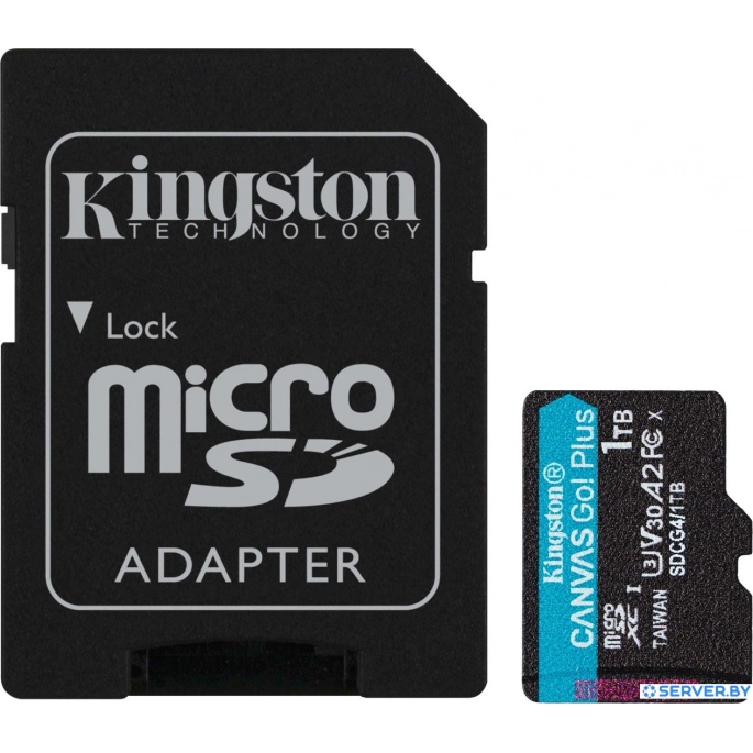 Карта памяти Kingston Canvas Go! microSDXC 1TB SDCG4/1TB (с адаптером). Фото 1