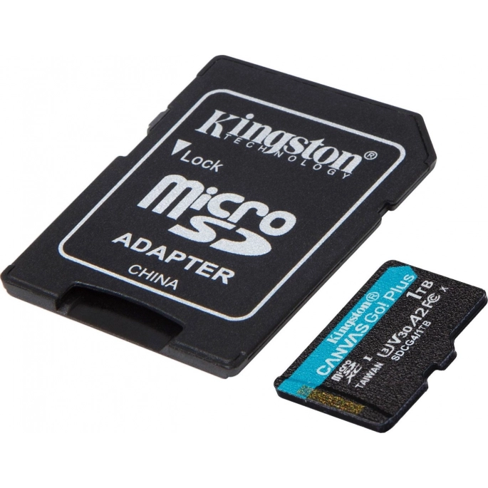 Карта памяти Kingston Canvas Go! microSDXC 1TB SDCG4/1TB (с адаптером). Фото 2