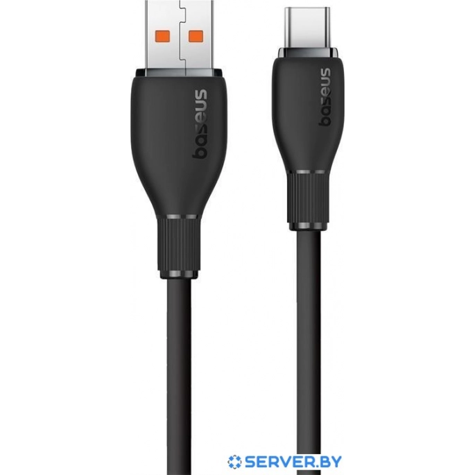 Кабель Baseus Pudding Series USB Type-A - USB Type-C (1.2 м, черный). Фото2