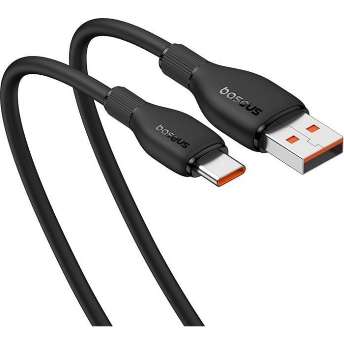 Кабель Baseus Pudding Series USB Type-A - USB Type-C (1.2 м, черный). Фото3