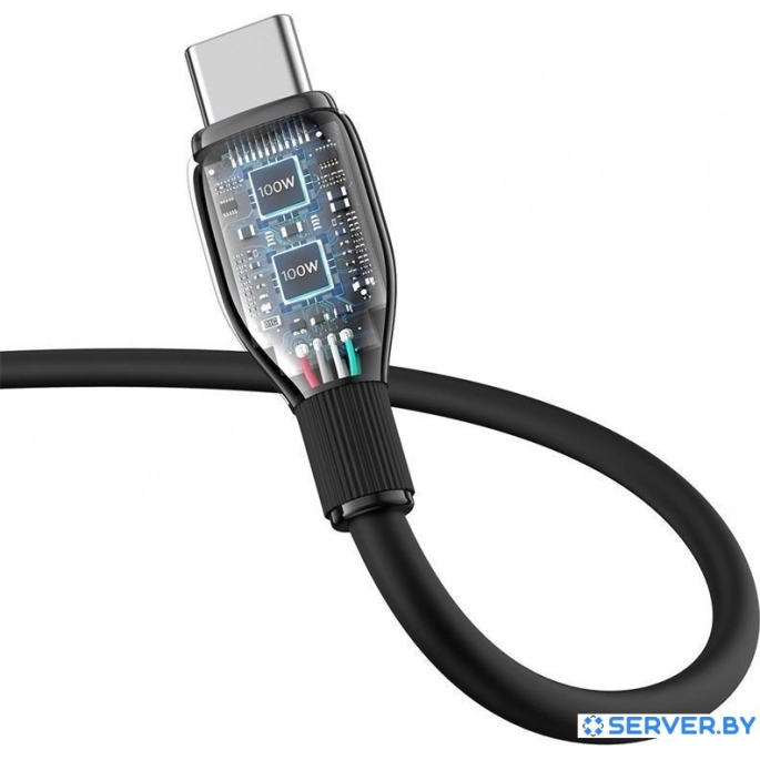 Кабель Baseus Pudding Series USB Type-A - USB Type-C (1.2 м, черный). Фото4