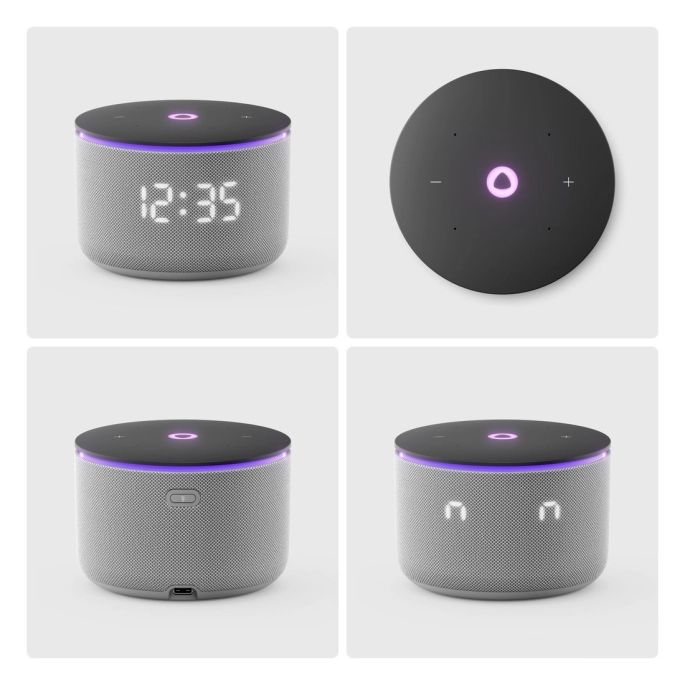 Умная колонка Яндекс Станция Мини 3 Про (серый). Фото3