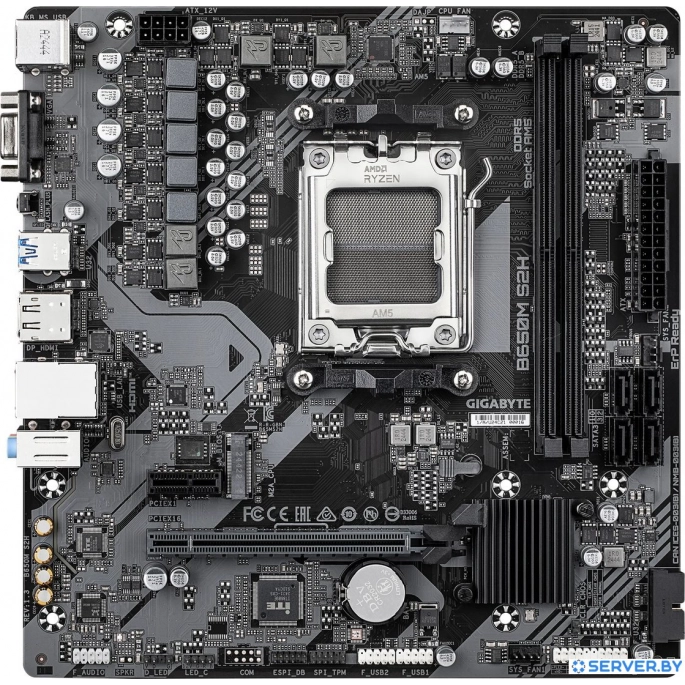 Материнская плата Gigabyte B650M S2H (rev. 1.3). Фото 1