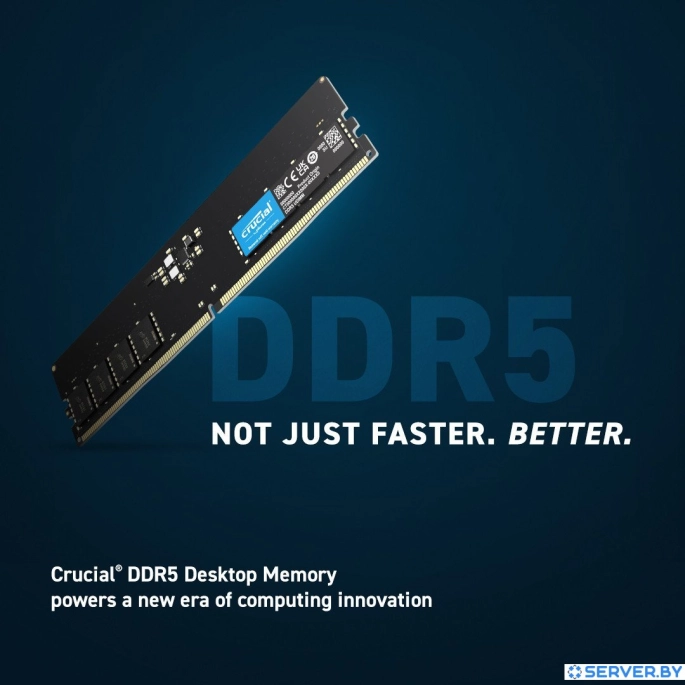 Оперативная память Crucial 8ГБ DDR5 5600 МГц CT8G56C46U5. Фото 2