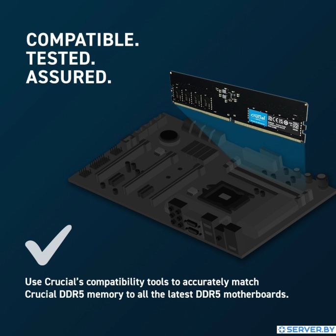 Оперативная память Crucial 8ГБ DDR5 5600 МГц CT8G56C46U5. Фото 5