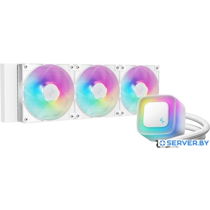 Система жидкостного охлаждения для процессора DeepCool LE360 WH V2 R-LE360-WHAMMN-G-2. Фото 1