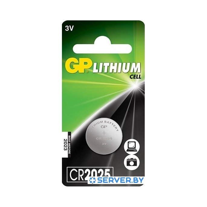 Батарейки GP Lithium CR2025. Фото 1