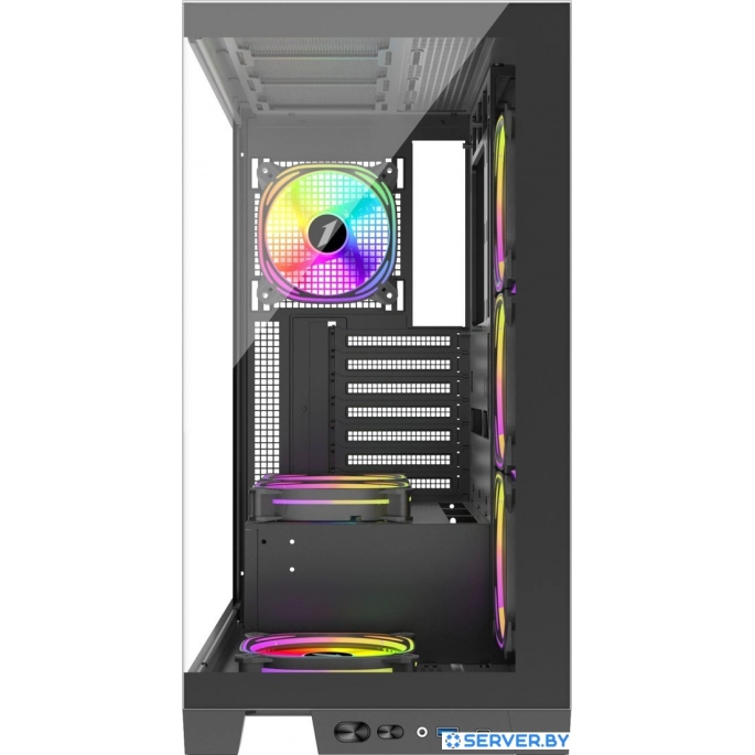 Корпус 1stPlayer Mi8 MI8-BK-3FC7R-1FC7 (черный). Фото 4