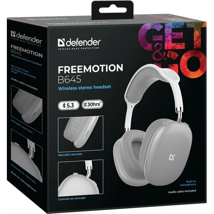 Наушники Defender FreeMotion B645 (серый). Фото 5