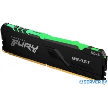 Оперативная память Kingston FURY Beast RGB 16GB DDR4 PC4-25600 KF432C16BB1A/16