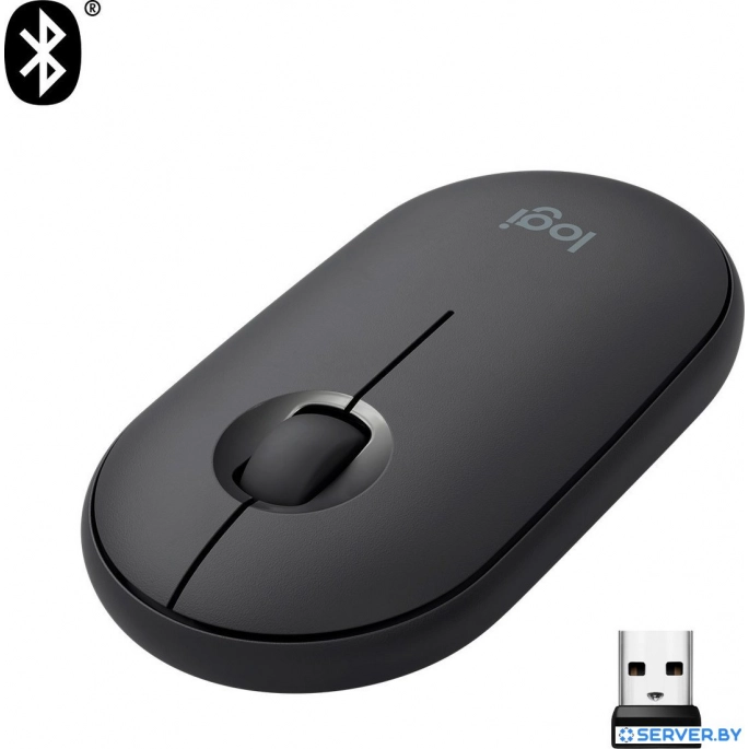 Мышь Logitech M350 Pebble (графит). Фото2