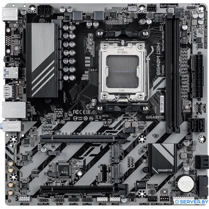 Материнская плата Gigabyte B840M D2H. Фото 1