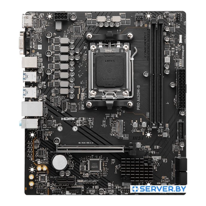 Материнская плата MSI Pro A620M-B. Фото 1