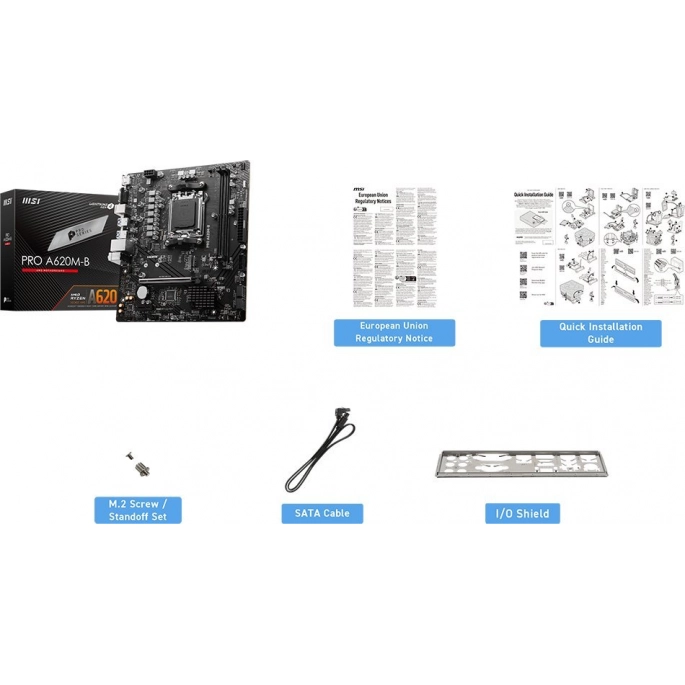 Материнская плата MSI Pro A620M-B. Фото 2