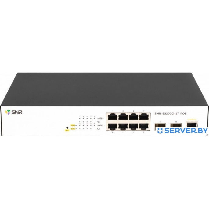 Настраиваемый коммутатор SNR SNR-S2200G-8T-POE. Фото1