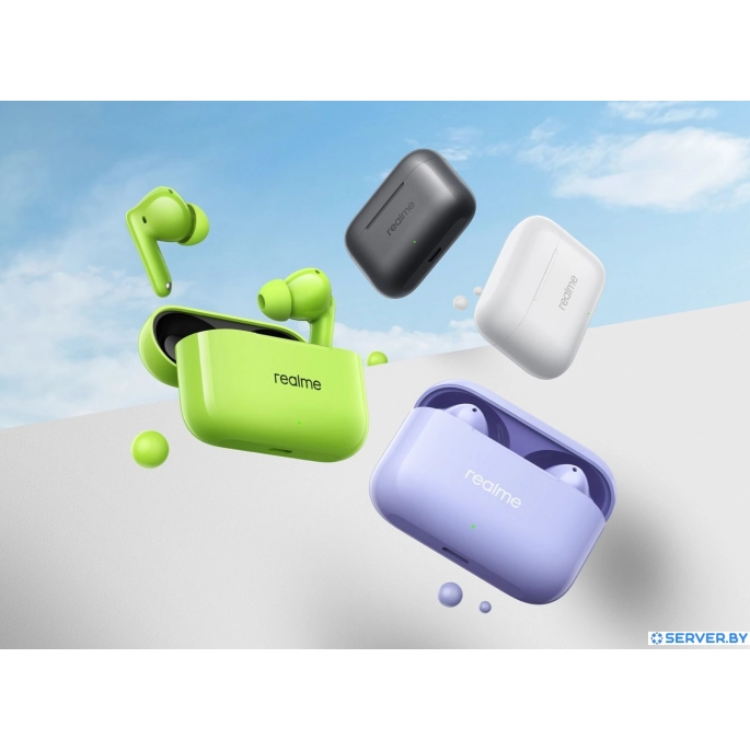 Наушники Realme Buds T200 (белый). Фото2