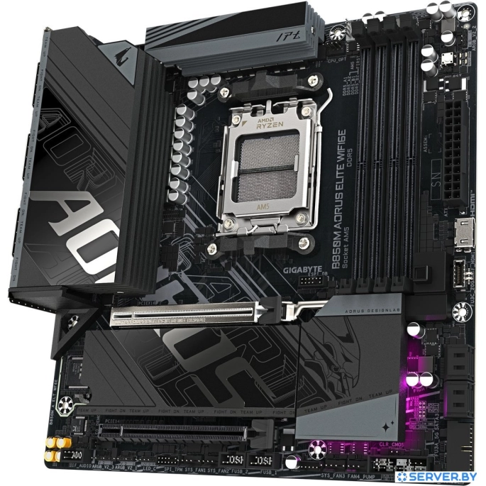 Материнская плата Gigabyte B850M Aorus Elite WiFi6E (rev. 1.0). Фото 2