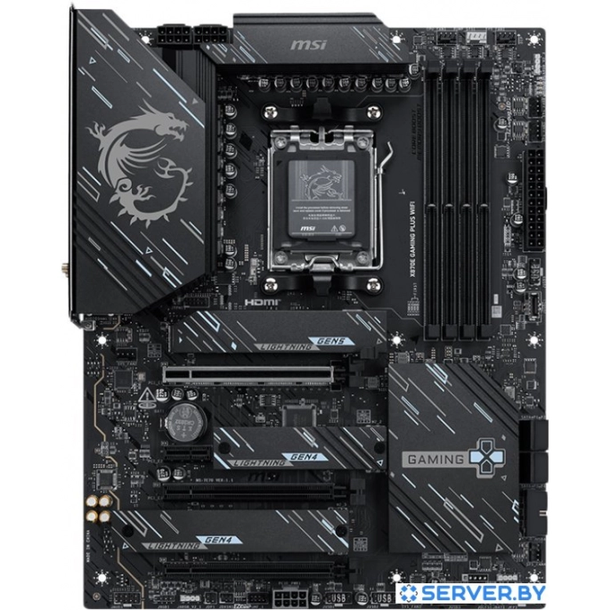 Материнская плата MSI X870E Gaming Plus WiFi. Фото 1