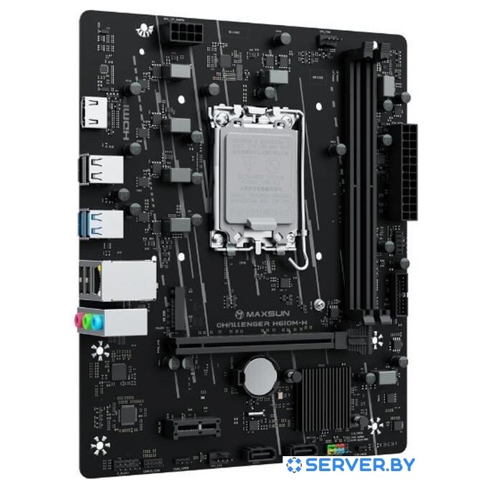 Материнская плата Maxsun Challenger H610M-H V1. Фото 3