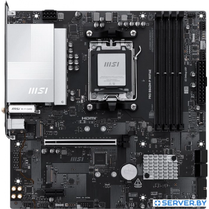 Материнская плата MSI Pro B840M-P WiFi6E. Фото 1