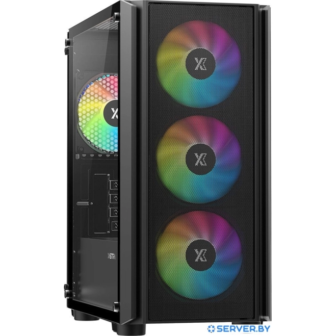 Корпус XASTRA A402M 4FRGB (черный). Фото 3