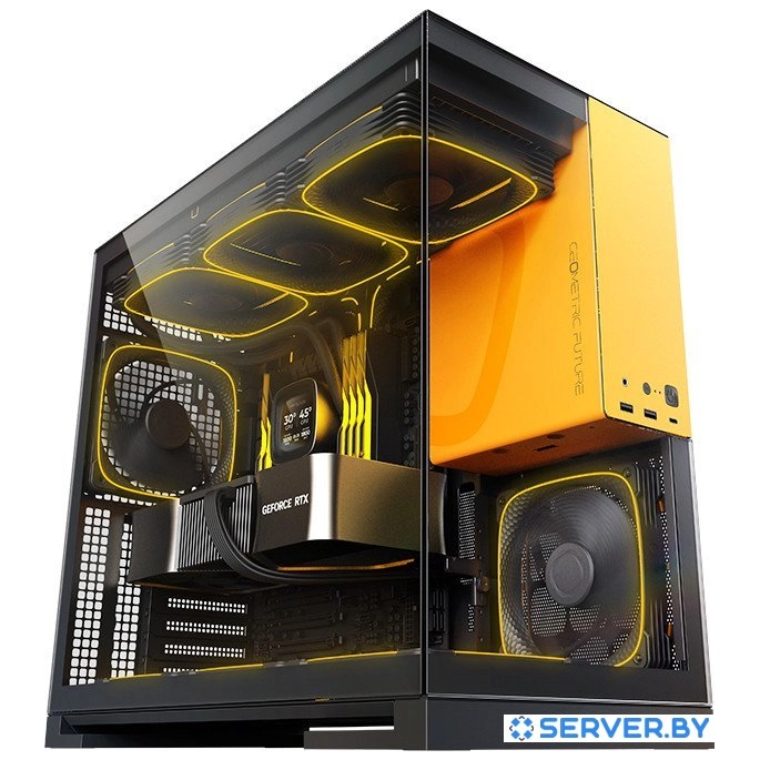 Корпус Geometric Future Model 5 (черный/желтый). Фото 1
