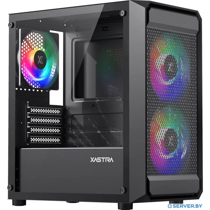 Корпус XASTRA A303M 3FRGB (черный). Фото 2