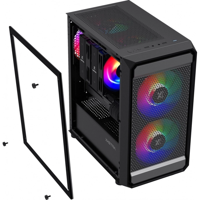 Корпус XASTRA A303M 3FRGB (черный). Фото 4