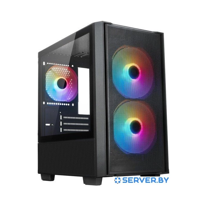 Корпус XASTRA A400M 3FRGB (черный). Фото 1