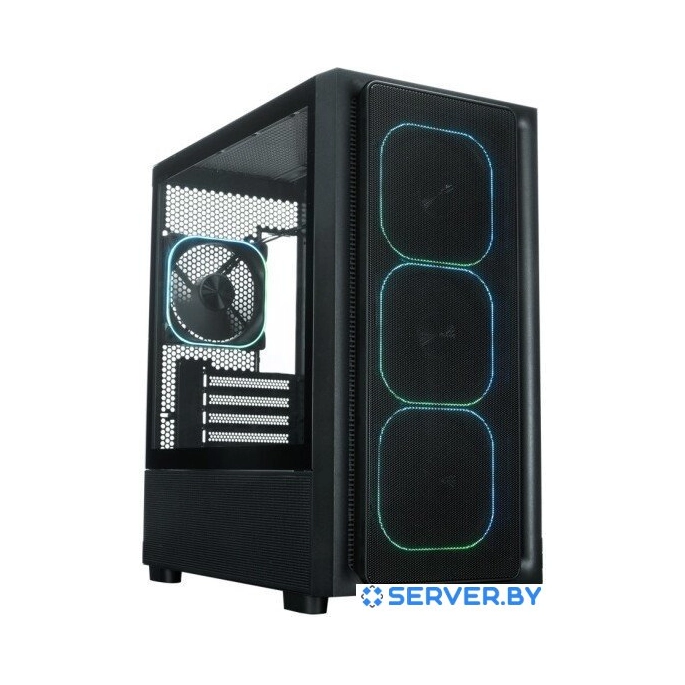 Корпус XASTRA A411M 4ARGB-FG (черный). Фото 1