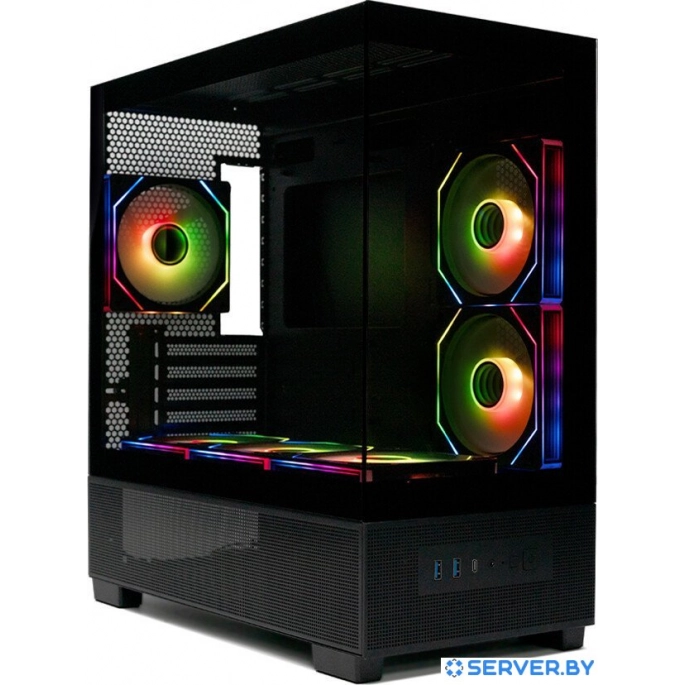 Корпус XASTRA Q500M 3ARGB-C10 (черный). Фото 5