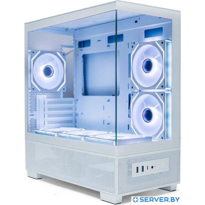 Корпус XASTRA Q500M 6ARGB-C10-UC (белый). Фото 1