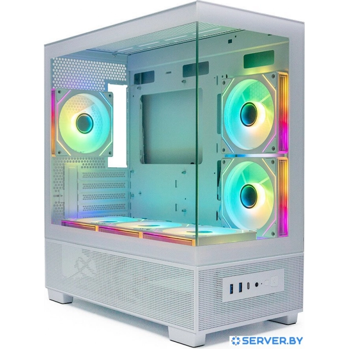 Корпус XASTRA Q500M 6ARGB-C10-UC (белый). Фото 5