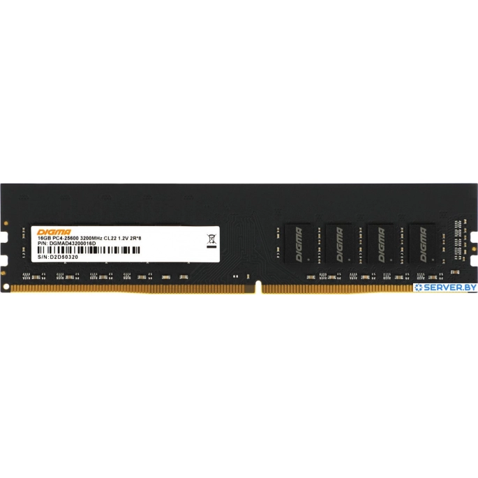 Оперативная память Digma 16ГБ DDR4 3200 МГц DGMAD43200016D. Фото1
