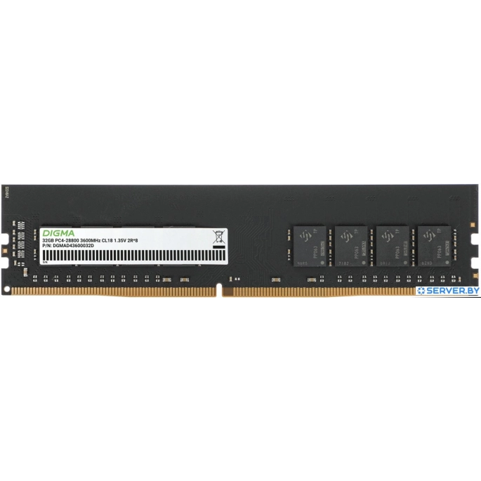 Оперативная память Digma 32ГБ DDR4 3200 МГц DGMAD43600032D. Фото 1