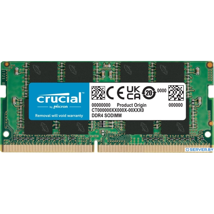 Оперативная память Crucial Basics 8ГБ DDR4 SODIMM 3200МГц CB8GS3200. Фото 1