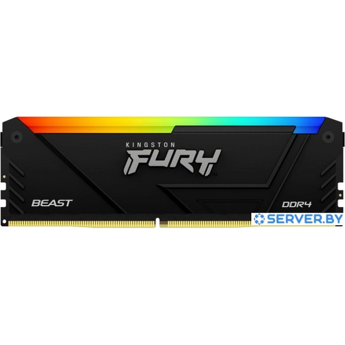 Оперативная память Kingston FURY Beast RGB 2x32ГБ DDR4 2666 МГц KF426C16BB2AK2/64. Фото 2