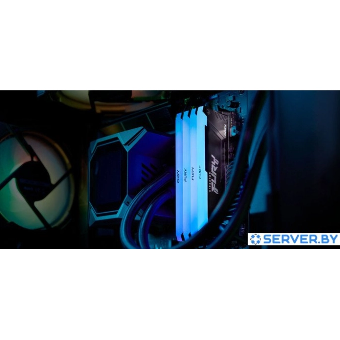 Оперативная память Kingston FURY Beast RGB 2x32ГБ DDR4 2666 МГц KF426C16BB2AK2/64. Фото 4