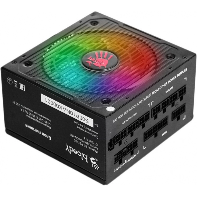Блок питания A4Tech Bloody BD-PS750G-MR. Фото 1