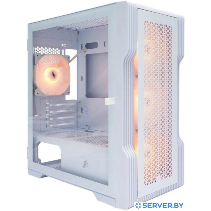 Корпус 1stPlayer Trilobite T3 ARGB T3-WH-4F7-W. Фото 1