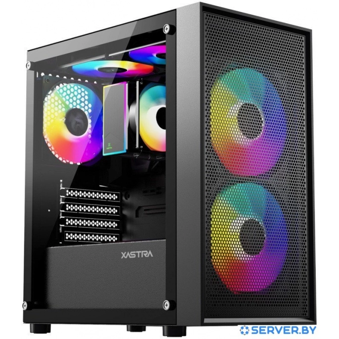 Корпус XASTRA A305M 3FRGB (черный). Фото 1