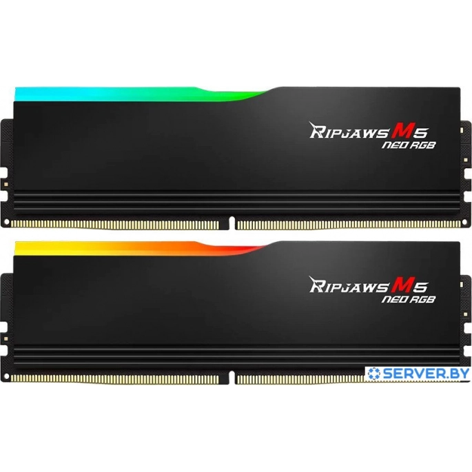Оперативная память G.Skill Ripjaws M5 Neo RGB 2x32ГБ DDR5 6000 МГц F5-6000J3040G32GX2-RM5NRK. Фото 1
