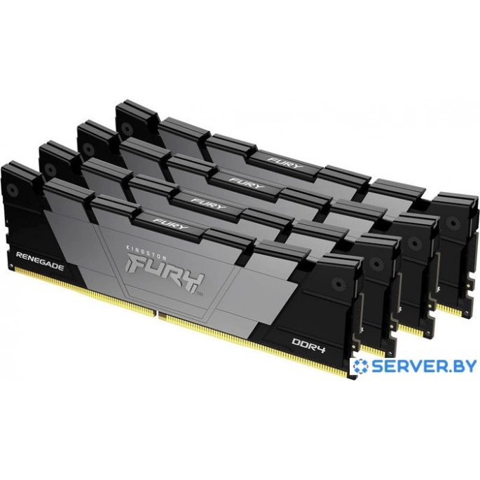 Оперативная память Kingston FURY Renegade 4x16ГБ DDR4 3600 МГц KF436C16RB12K4/64. Фото 1